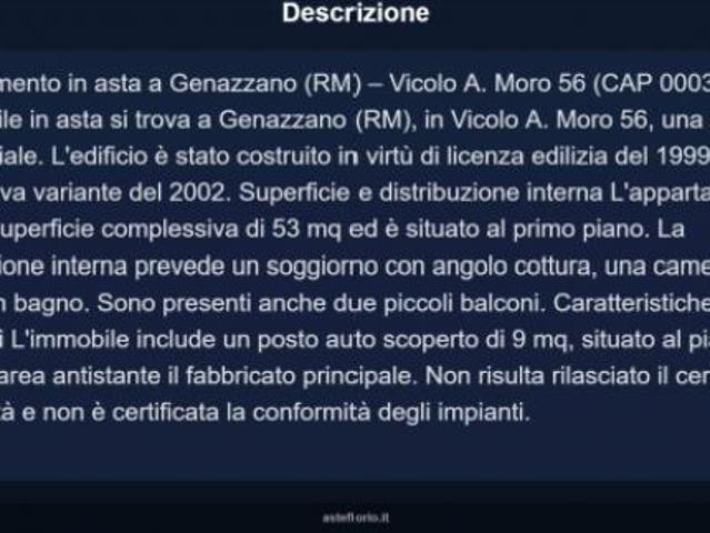 Immobile in asta di 53 m in vendita a Genazzano