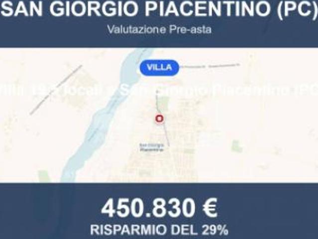 Immobile in asta di 612 m con più di 5 locali e box auto in vendita a San Giorgio Piacentino