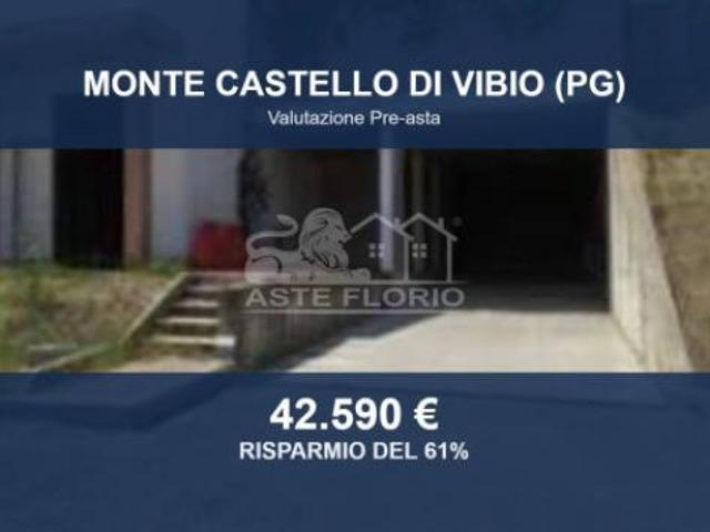 Immobile in asta di 78 m, box auto doppio in vendita a Monte Castello di Vibio