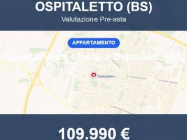 Immobile in asta di 88 m, box auto doppio in vendita a Ospitaletto