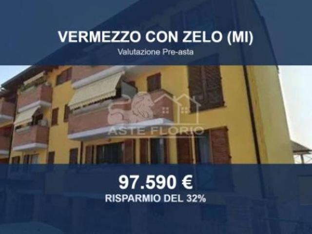 Immobile in asta di 89 m, box auto doppio in vendita a Vermezzo con Zelo