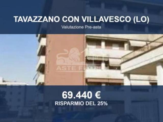 Immobile in asta di 95 m con più di 5 locali e box auto in vendita a Tavazzano con Villavesco