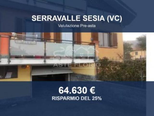 Immobile in asta di 95 m, box auto in vendita a Serravalle Sesia