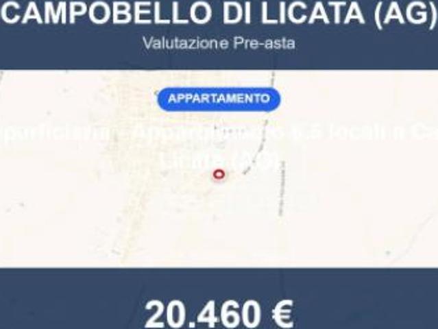 Immobile in asta di 98 m con più di 5 locali e box auto in vendita a Campobello di Licata