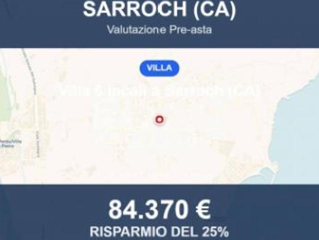 Immobile in asta di 90 m con più di 5 locali in vendita a Sarroch