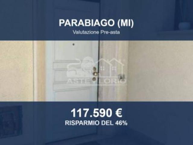 Immobile in asta di 90 m, box auto doppio in vendita a Parabiago