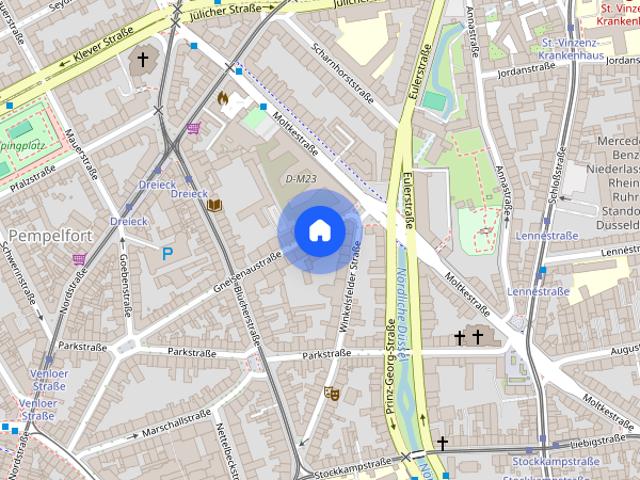 Immobilien Richter: Möblierte Mietwohnung in Top Lage von Düsseldorf Pempelfort