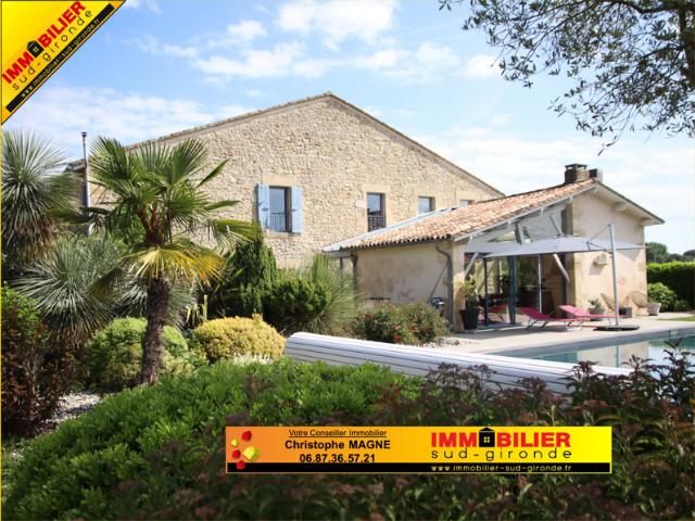 Immobilier de luxe: maison avec terrasse à acheter à Langon