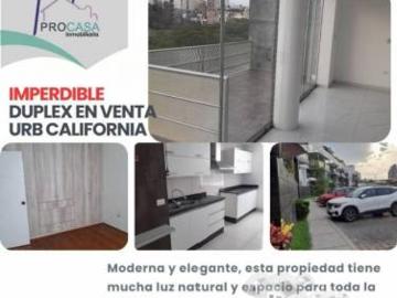¡IMPERDIBLE¡VENDO DUPLEX URB CALIFORNIA cerca Wong