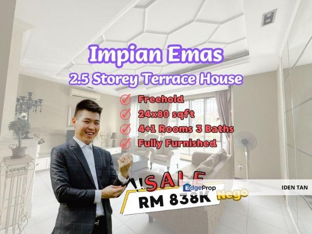 Impian Emas 2.5 Storey Terrace House Fully Furnished Unit For Sale Near Taman Anggerik, Bukit Impian, Kempas Utama, Kempas Baru, Setia Tropika, Skudai