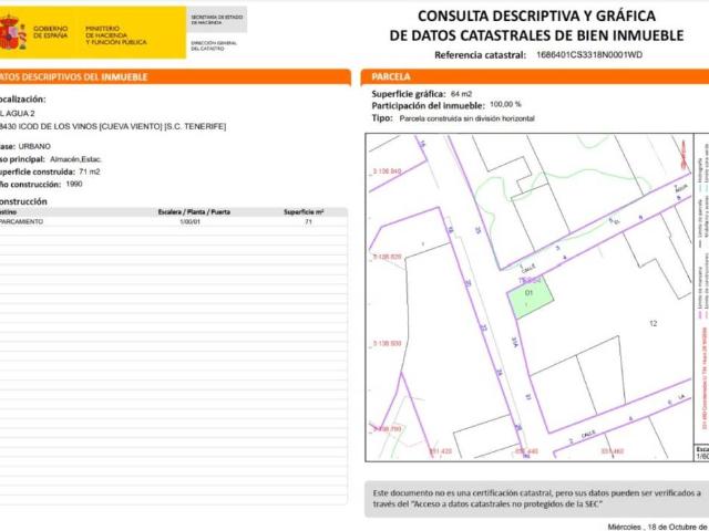 Inmueble en Venta en Icod de Los Vinos