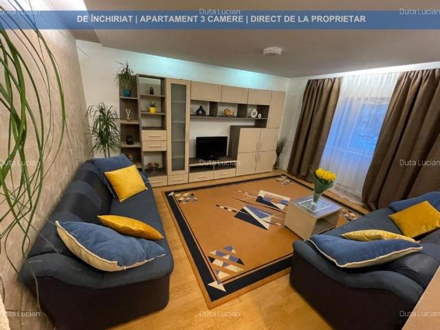 Închiriere apartament 3 camere atmosferă de vacanță, aproape de centru