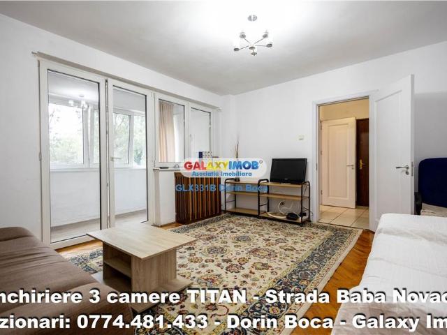 Inchiriere apartament 3 Camere TITAN Str. Baba Novac 10 min METROU
