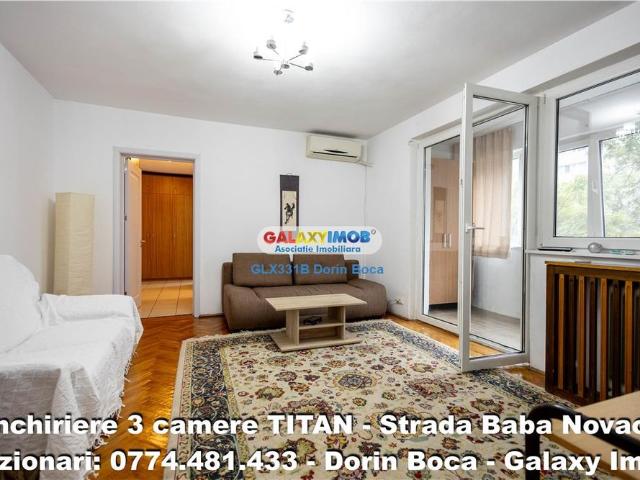 Inchiriere apartament 3 Camere TITAN Str. Baba Novac 10 min METROU