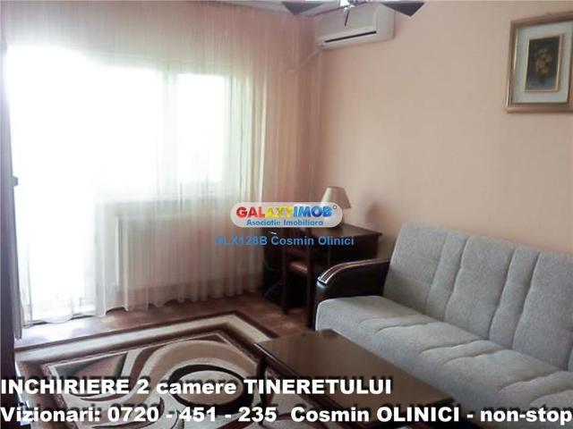 Inchiriere apartament 2 camere Tineretului langa parc mobilat utilat