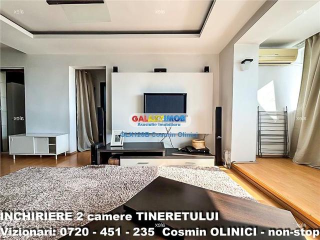 Inchiriere apartament 2 camere Tineretului vedere parc mobilat
