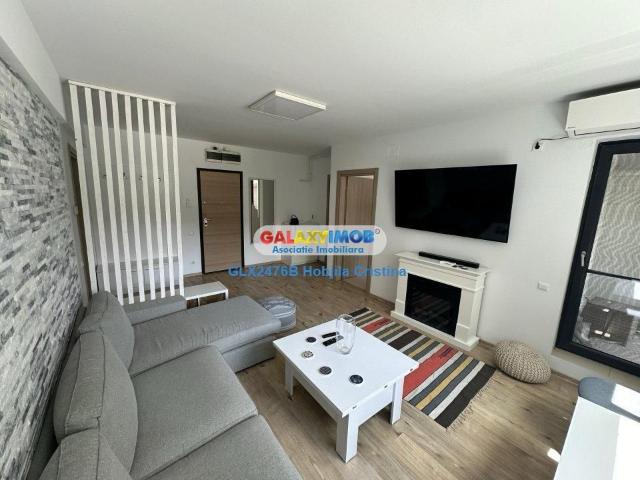 Inchiriere apartament cu gradina Baneasa Greenfield mobilat utilat
