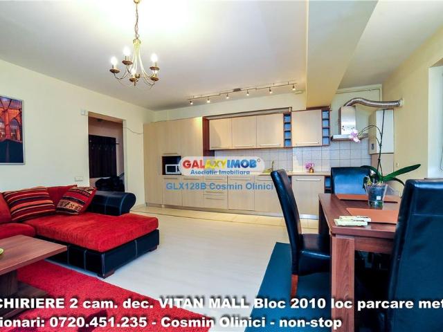 Inchiriere 2 camere Mall Vitan bloc 2010 loc parcare centrala metrou