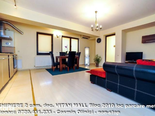 Inchiriere 2 camere decomandate Mall Vitan bloc 2010, loc parcare