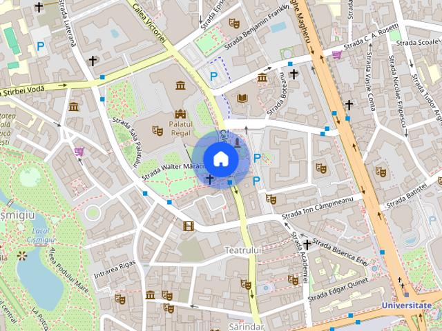 Inchiriez apartament 2 camere ultracentral 600 euro