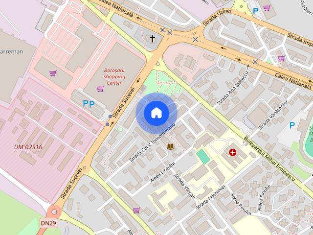 Închiriez apartament 2 camere zona Bulevard Carrefour Botoșani