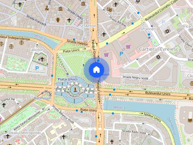 Inchiriez apartament 2 camere zona Unirii