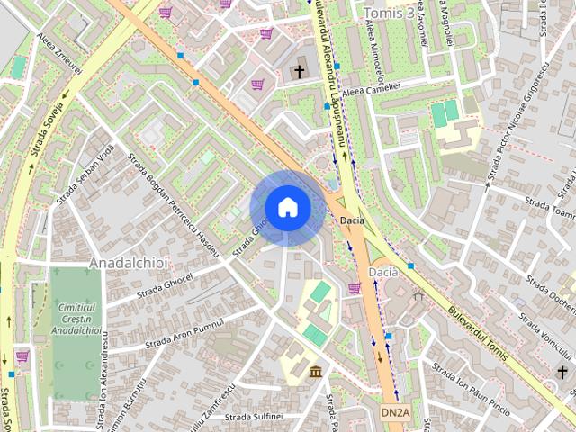 Inchiriez apartament 2 camere cu loc parcare, zona Tomis 3