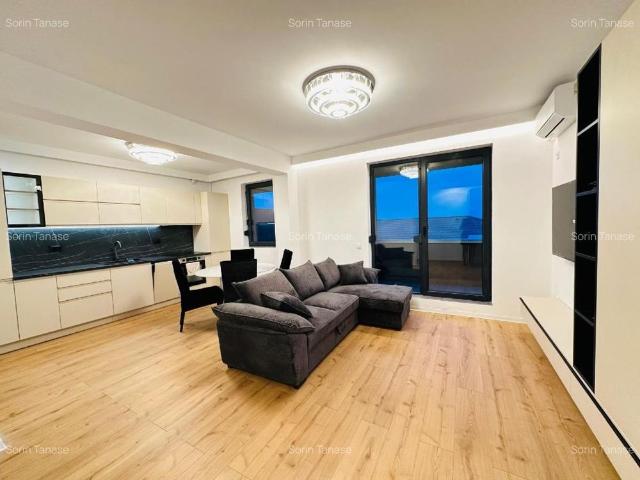 Inchiriez apartament 2 camere, mobilat si utilat, bloc nou, prima inchiriere