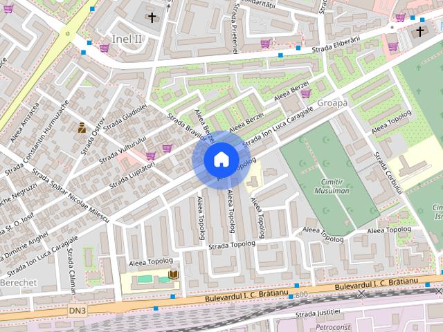 Închiriez apartament 3 camere situat langa Spitalul județean