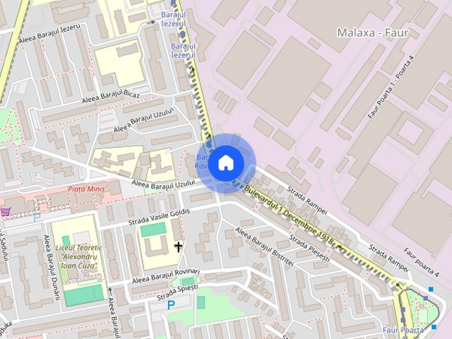 Inchiriez garsoniera in zona 1 decembrie aproape de metrou cu centrala proprie