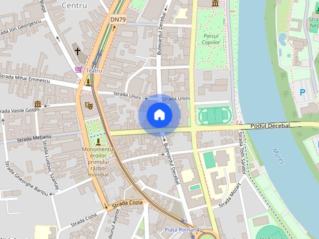 Inchiriez paratament spatios cu 3 camere in zona Boul Rosu, Romanilor