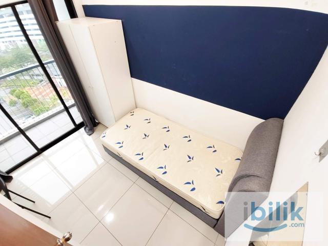 Include UtilitiesFully FurnishedBalcony Single bedroom with AC located in the green residence