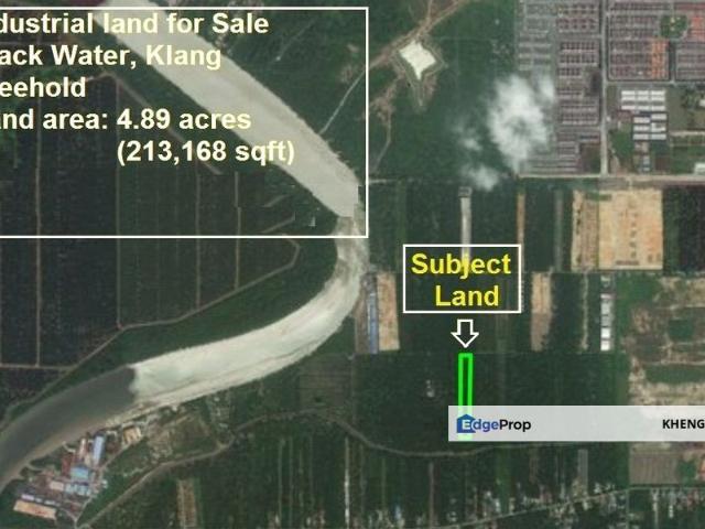 Industrial Land, Air Hitam Black Water for Sale