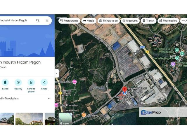 Freehold Industrial land for sale at Hicom Pegoh Industrial Park, Alor Gajah, Melaka