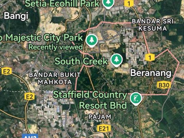 industrial land for sale, beranang