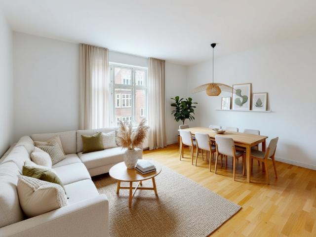 Indbydende lejlighed i Aalborgs hjerte med moderne faciliteter