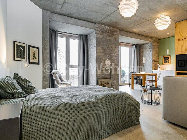 Individuelles möbliertes Wohnen in ehemaligem Hochbunker mit Dachgarten in Hamburg Ottensen