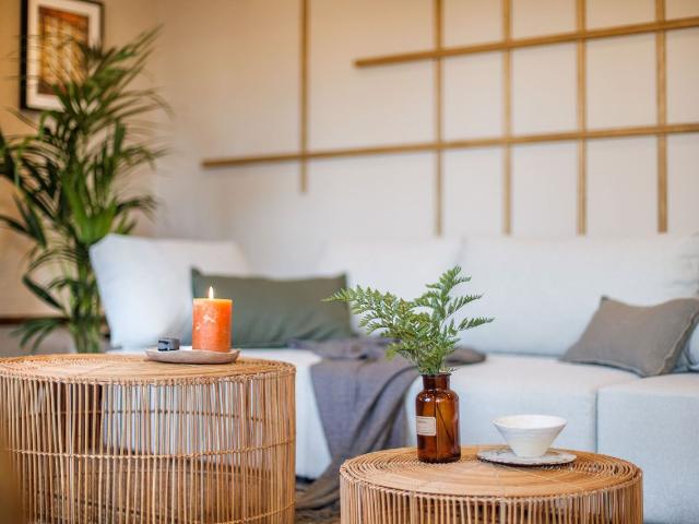 Indonesian Inspired 2 Bedroom Oasis in the Heart of Castellana with Dedicated Workstation, Madrid Amsterdam Apartments for Rent