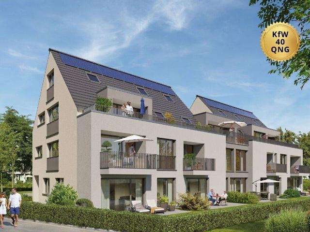Klein aber fein 2,5 Zimmer Wohnung mit Terrasse und Garten *KfW 40 QNG Standard