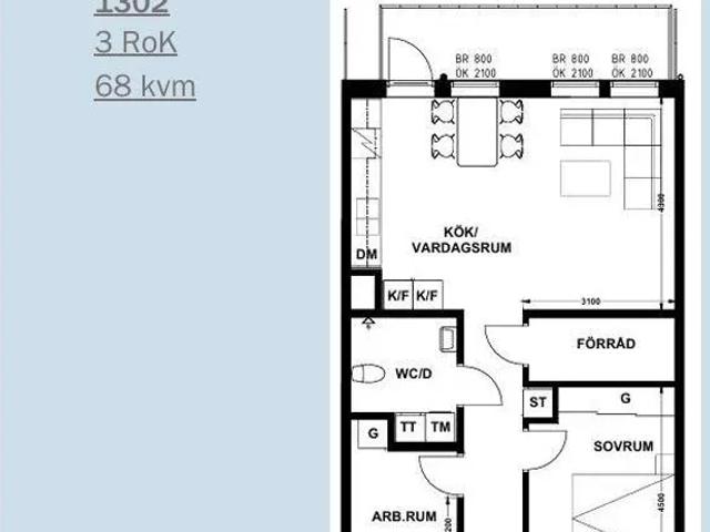 Ingen beskrivning tillgänglig 68 m² 11 916 kr