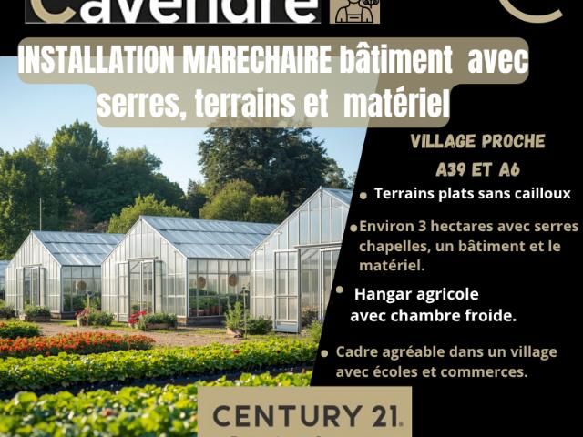Installation maraîchère à vendre Chalon sur Saône Proche A39 A6