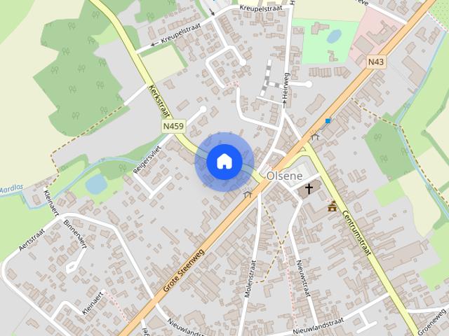 Instapklaar appartement met één slaapkamer in centrum Olsene