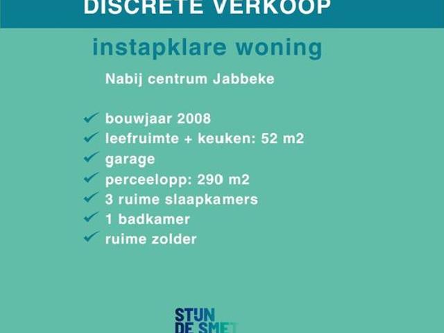 Instapklare woning van 2010 in centrum Jabbeke