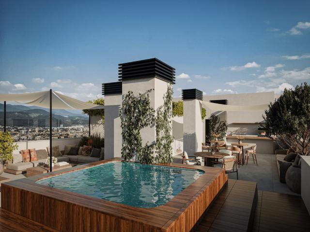 Introduciendo un excepcional apartamento de tres dormitorios. 107m² Estepona