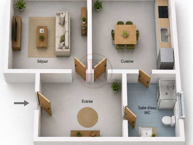 INVESTISSEMENT LOCATIF BELLE RENTABILITÉ T1 DE 37 M2 A RAFRAICHIR