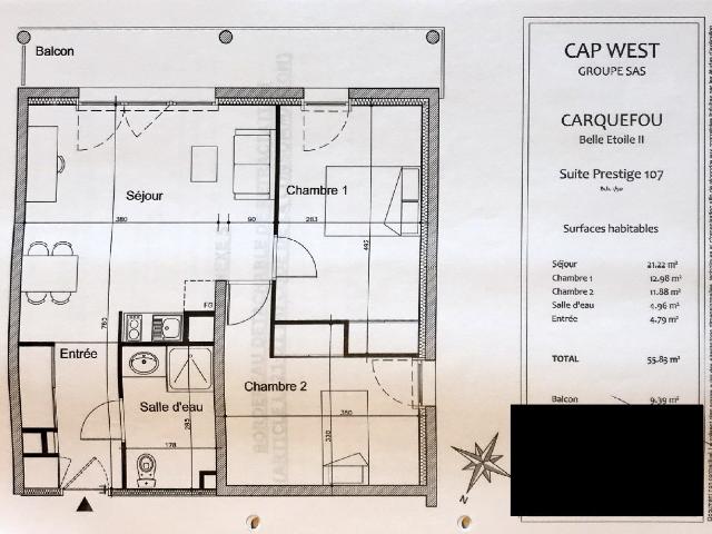 INVESTISSEMENT LOCATIF – Carquefou – Résidence tourisme Cap West Belle Etoile 2 – 7.77 % de rentabilité