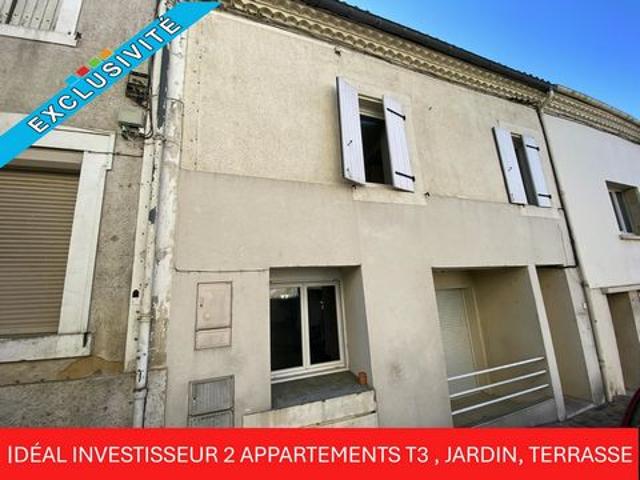 Investissement Locatif Cazaubon 32: Maison 2 appartements Rentabilité 8,35 % NET