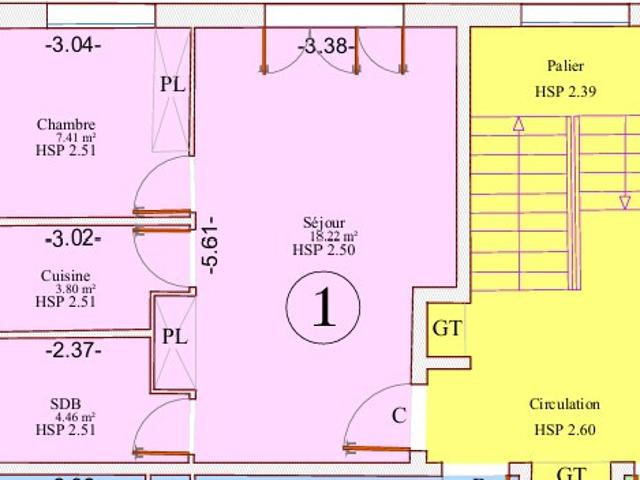 INVESTISSEUR 2 pièces 34 m2 Hypercentre / Avenue Gabriel Péri Résidence en rénovation !