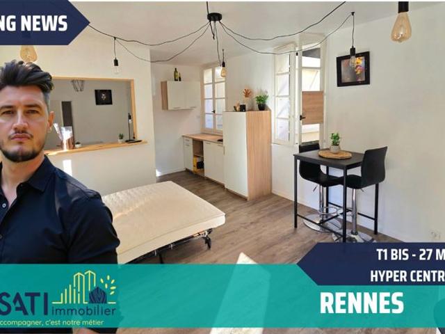 Investir au coeur de Rennes – T1 bis lumineux et idéalement s