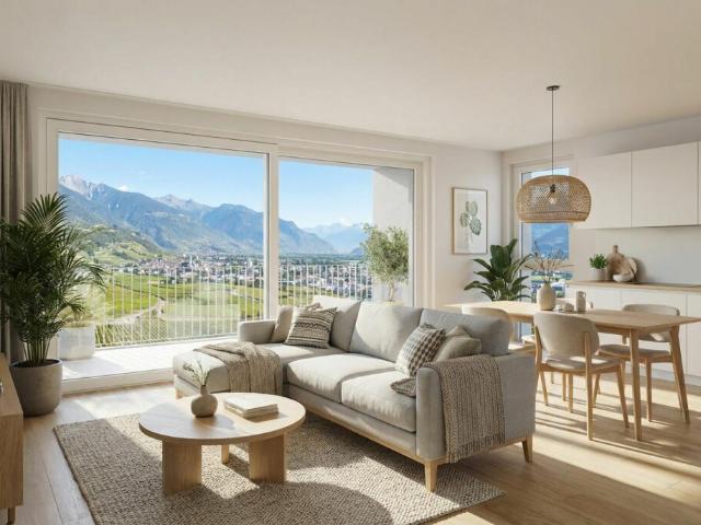 Investir sur la Commune de Martigny à Charrat Projet résidentiel futur Immeuble complet de 6 appartements de 3,5 pièces